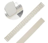 PRITOK Narrow Drying Mat: 70 x 5 x 0.5 cm Silicone Drip Mat, Long Drying Mat, Narrow Bar Mat, Extended Silicone Drying Mat for Dishes, Cups, Bottles (Cream, 70 cm)