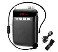 PRITOK Voice Amplifier: Portable Rechargeable Mini Voice Amplifier, 8W 1200mAH Bluetooth Voice Amplifier, 6-Hour Battery Life,2-inch Speaker, Expandable storage 32G for Teaching, Presentations,Fitness