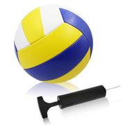 PRITOK Volleyball Official Size 5: Volleyball Kit, Soft Touche Volley Ball with Pump, Beach Volleybal l, Training Lite Volleybal l for Youth Adults, Beginners, Gym Training, Competition
