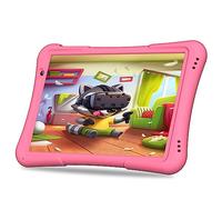 PRITOM 10 inch Kids Tablet Android Tabletas 4GB, 32GB, Quad-Core, 6000mAh, Large HD IPS Display, WiFi 6, Dual Camera, Bluetooth, Toddler Tablet with Case for Kids Age 3+, Pink