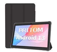 PRITOM 7 inch Android Tablet 32 GB, (Expandable 512GB),3500 Mah, Android 13,Tablet with Quad Core Processor, Bluetooth,Dual Camera,WiFi, Portable Tablets PC with Black Case