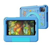 PRITOM Kids Tablets 7 inch, 64 GB, 8 GB RAM Upgraded, Android 14 Toddler Tablet with WiFi, Dual Camera, Education, Games, Kids Software Pre-Installed, Parental Control (Blue)