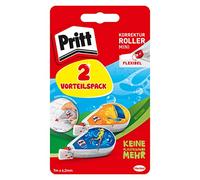 Pritt 9H PRB22 Correction Tape Flex Design Set Mini Format Premium Correction Tape Immediately Rewritable with Flexible Tip Strap Width 4.2 mm Strap Length 7 m