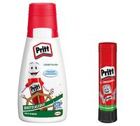 Pritt Craft Glue, Transparent Drying All Purpose Glue for Home, School or Office, White Craft Glue for Children, Economy Set with 1 x 100 g Bottle and 1 x Pritt Stick Keystick 11 g, 9HPAKC2P1X