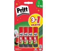 Pritt Everything Stands Head 2 Glue Stick Set of 4 x 11g Glue Sticks and Tattoos, Safe and Child Friendly Glue for Arts and Crafts, Strong Adhesive for School, 9H PGS6B