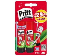 Pritt Everything Stands Head 2 Glue Stick Set of 4 x 11g Glue Sticks and Tattoos, Safe and Child Friendly Glue for Arts and Crafts, Strong Adhesive for School, 9H PGS6B