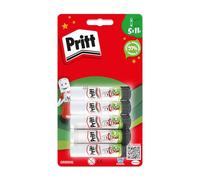 Pritt Glue Stick, Natural Craft Glue for Arts & Crafts, 5 x 11 g | Child-Friendly Adhesive, Strong-Hold Formula, Ideal for School & Office Supplies, Non-Toxic