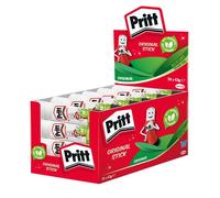 Pritt White 24 Large Glue Sticks Display Box - 43gm - paper chain garland decoration 39m birthdays xmas pritt stick glue sticks pack 24 43