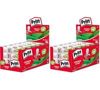 Pritt glue stick, safe & child-friendly craft glue for arts & crafts activities, strong-hold adhesive for school & office supplies, 24 x 43 g Pritt stick (Pack of 2)