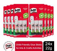Pritt Original Glue Stick, Child-Friendly & Strong-Hold adhesive 22 g, 24 Sticks