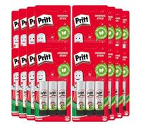 Pritt Original Glue Stick Premium Strong Adhesive for School Projects, Paper Crafting, and Office Stationery, Non-Toxic, Solvent-Free, Child-Friendly, 16 Pack (Total 48 Glue Sticks), 22 gm