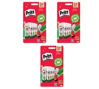Pritt Original Glue Stick Sustainable Long Lasting Strong Adhesive Solvent Free 11g Mini (Pack 5) - Buy 2 Get 1 Free - 2741298 X3