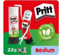 Pritt Original Glue Stick Sustainable Long Lasting Strong Adhesive Solvent Free Retail Hanging Card Value Pack 22g (Pack 12) - 1456074