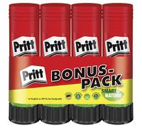 Pritt Klebestift, sicherer und kinderfreundlicher Bastelkleber f?r Kunst und Bastelarbeiten, starker Kleber f?r Schule & B?robedarf, 4x22g Pritt Stift
