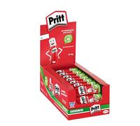 Pritt PKS42 Glue Stick Box Display with 24 Glue Sticks, Original, 43 g Each | 97% natural ingredients including water, solvent-free, wrinkle-free adhesion, washable at low temperatures