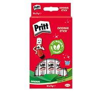 Pritt Stationery Glue Stick Non-permanent White Clear Pack of 10 of 11 g