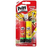 Pritt Stick Glitter Multipack / Red and yellow glitter glue stick for colourful crafting at home or at school / 2 x 20g