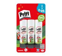 Pritt Stick Glue, Craft Glue, Safe & Child-Friendly, 3 x 22 g
