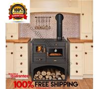 Prity 1P34 Wood Burning Stove Oven Cooker 10.1kW EcoDesign A / Heat Exchanger