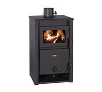 Prity K22 D Wood Stove 11.7 kW, Energy Efficiency Class A, 79.4% Efficiency, Diameter 130 mm Flue Pipe, Robust Steel and Cast Iron Construction