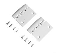 Privacy 2-Piece with 4 Pack Door Lock Flip Antilock Reversible White Lock Screws