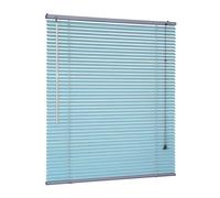 Privacy Aluminum Window Blinds 78 94 104 50 60 35 115 120 135 165 wide Waterproof Mini Blinds for Indoor Windows 25mm Slats Horizontal Venetian Blind for Home Patio Doors(Light Blue)