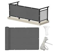 Privacy Balcony Screen UV Protection Windbreak Cover Waterproof Anti-Wind Railing Shield for Outdoor Balconies Terraces Gardens & Patios