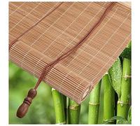 Privacy Bamboo Roller Blinds Sun Protection Retro Bamboo Blinds Breathable Roman Blinds with Lift 50x200 60x200 70x200 80x200 90x200 100x200 110x200 120x200 130x200 140x200 150x200 160x200 (Size : 11