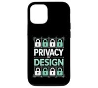 Privacy By Design Digital Security Padlock Circuit Case for iPhone 12/12 Pro