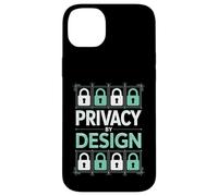 Privacy By Design Digital Security Padlock Circuit Case for iPhone 14 Plus