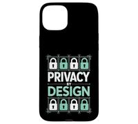 Privacy By Design Digital Security Padlock Circuit Case for iPhone 15 Plus