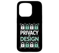 Privacy By Design Digital Security Padlock Circuit Case for iPhone 15 Pro