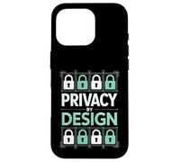 Privacy By Design Digital Security Padlock Circuit Case for iPhone 16 Pro