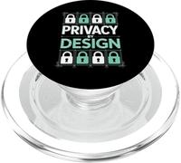 Privacy By Design Digital Security Padlock Circuit PopSockets PopGrip for MagSafe