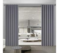Privacy & Comfort Blackout Divider Curtain - Create Your Perfect Zones in Minutes! Noise Reducing Thermal Room Partition for Shared Rooms, Studios, Lofts, 8.5ft W x 7ft L, Grey, 1 Panel
