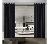 Privacy & Comfort Blackout Divider Curtain - Create Your Perfect Zones in Minutes! Noise Reducing Thermal Room Partition for Shared Rooms, Studios, Lofts, 8.5ft W x 8ft L, Black, 1 Panel