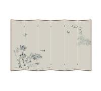 Privacy Curtains Floor-standing Screen Partition Decoration Living Room Entrance Office Tea Simple Foldable Fabric Folding Room Dividers