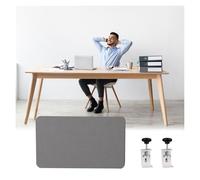 Privacy Desk Divider Panel Soundproof Cubicle Partition for Home Office & Library Clamp-On No Drill Design Dark Grey 135x30cm - Enhance Work Focus & Space Management