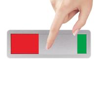 Privacy Door Indicator - Sliding Status Board for Instant Privacy | Polished Acrylic Sheet, Non Scratch for Offices, Professional Meeting Plate, Restroom Hardware for Public Areas