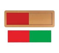 Privacy Door Indicator - Sliding Status Board for Instant Privacy | Polished Acrylic Sheet, Non Scratch for Offices, Professional Meeting Plate, Restroom Hardware for Public Areas