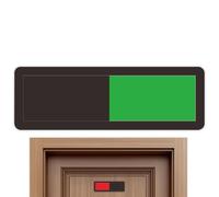 Privacy Door Indicator - Sliding Status Board for Instant Privacy | Polished Acrylic Sheet, Non Scratch for Offices, Professional Meeting Plate, Restroom Hardware for Public Areas