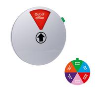 Privacy Door Sign, Status Sign 4 Position Reversible, Indicator Universal Acrylic Flip Magnet with Sticky Notes for Offices Home School