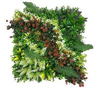 Privacy Enhancing Artificial Plant Wall Panels UV Protected, Waterproof, and Easy to Maintain at 50x50cm (B)