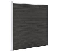 Privacy Fence Garden Screen, 175x186 cm, Grey Laminated Wind Protection, Stylish Outdoor Terrace & Garden Barrier, Weather-Resistant Design