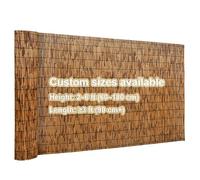 Privacy Fence Roll Outdoor Reed Screen, Balcony Privacy Fence Screen Decorative Fences, Wind Block Sunshade Fence Screen for Outdoor Yard Patio Flower Bed Edge(2x32.8ft/0.61x10m)