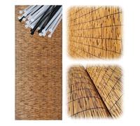 Privacy Fence Screen 1.5m x 5m Outdoor Garden Bamboo Canisse Balcony Windbreak Backyard Privacy Panel Decorative Garden Divider Eco Friendly Fence Solution
