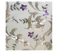 Privacy Film For Glass,Multicolor Decorative Film, 3D Insulated Blackout Window Privacy Film Multicolor Multiple Sizes(Purple Flowers,50x200 cm)