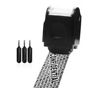 Privacy ID Address Blocker Stamp, Identity Theft Protection Roll Stamp, Privacy Security Theft Roller Stamp Personal Data Security Data Defender Roller Stamp (Black, S)