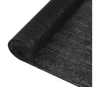 vidaXL Privacy Net Black 1.8x10 m HDPE 195 g/m² Balcony Screen Windbreak Mesh