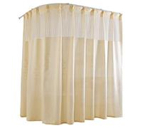 Privacy Partition Curtain with Bendable Track System, Hospital Divider Drape, Cubicle for Office Beauty Salons Clothing Store Fitting Room (Color : Yellow, Size : 2.5 * 2.7m)